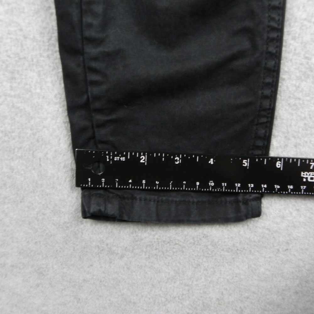 Zara Pants Mens 29x30 Slim Fit Chino Casual Stretch Flex Flat Front Black - Picture 8 of 9